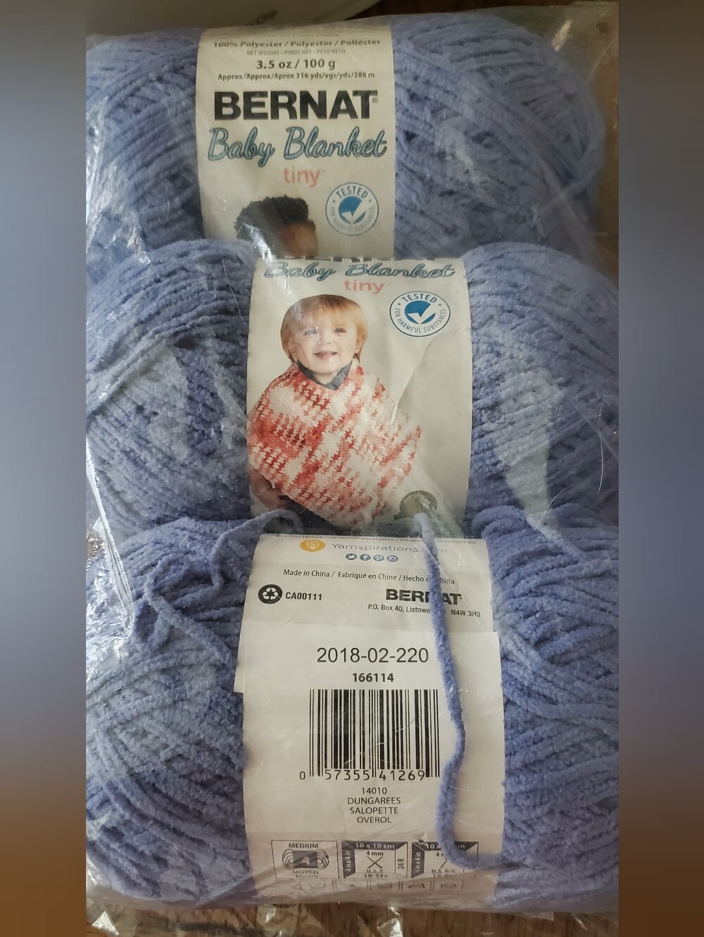 Bernat Baby blanket yarn 3 pack 3.5 ounce each